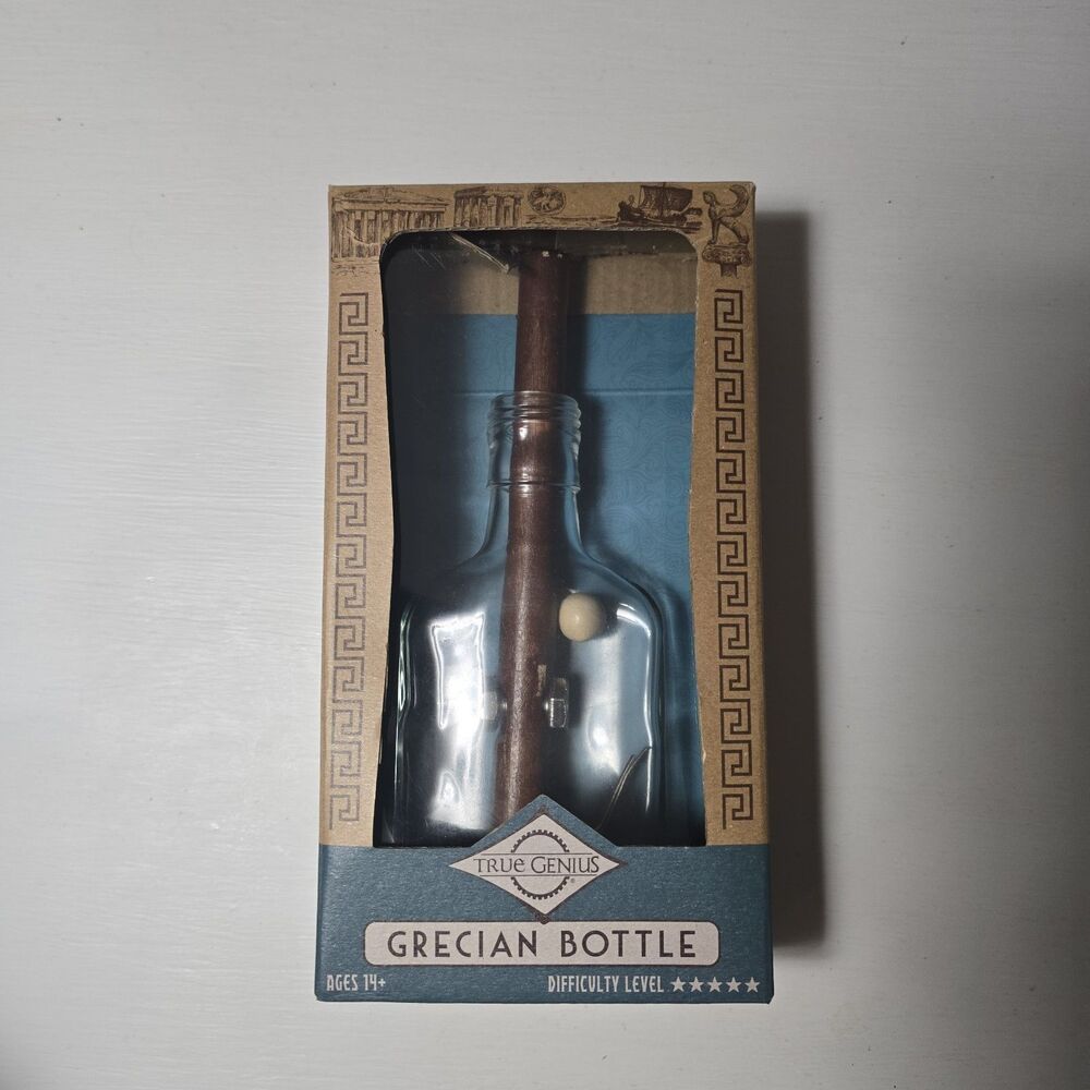 True Genius - Grecian Glass Bottle Brainteaser Puzzle Game